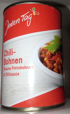 Chilli-Bohnen - Braune Pintobohnen in Chilisauce front packaging