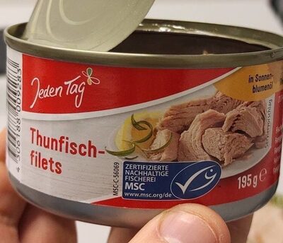 Thunfischfilet in Öl front packaging