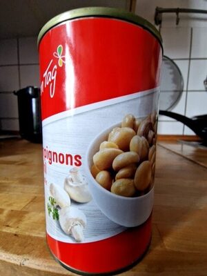 Champignons front packaging