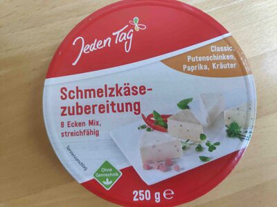 Schmelzkäsezubereitung Classic, Putenschinken, Paprika, Kräuter