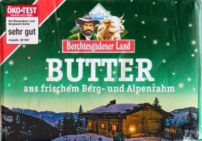 Butter front packaging