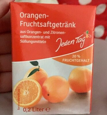 Orangen Fruchtsaftgetränk