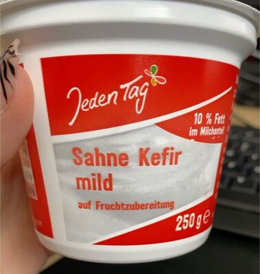 Sahne kefir mild erdbeere