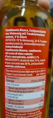 Balsamico hell ingredients label