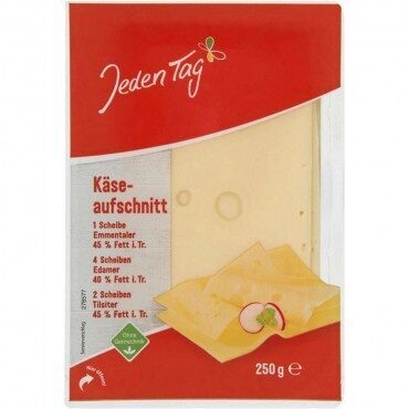 Gemischter Käseaufschnitt front packaging