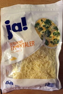 Emmentaler gerieben front packaging