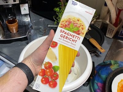 Spaghetti Gericht mit Tomaten Sauce