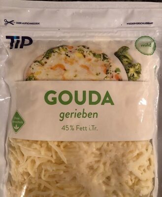 Gouda gerieben front packaging