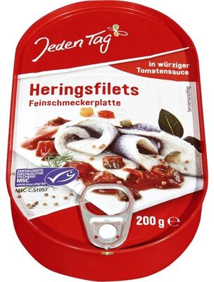 Heringsfilet Feinschmeckerplatte