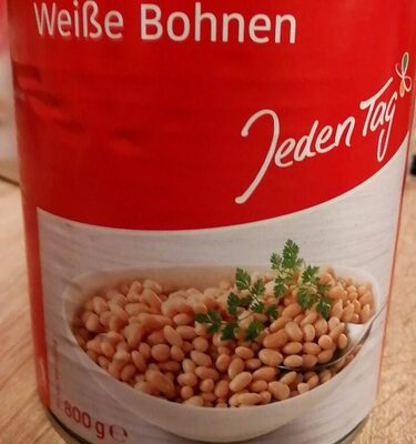 Weiße Bohnen front packaging