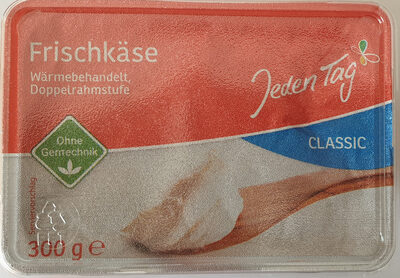Frischkäse Classic, wärmebehandelt, Doppelrahmstufe front packaging