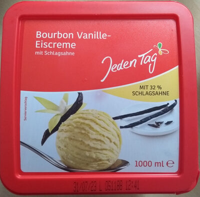 Bourbon Vanille-Eiscreme front packaging