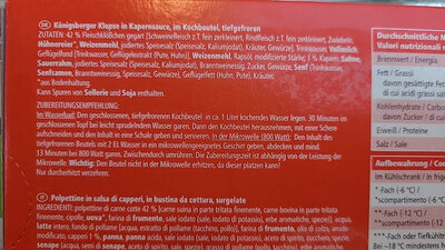 Unknown ingredients label