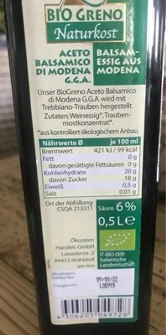Aceite balsamico