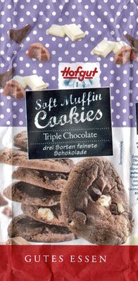 Soft Muffin Cookies Triple Chocolate