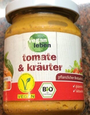 tomate&kräuter Brotaufstrich front packaging