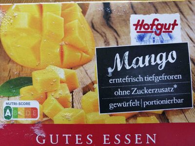Mango (tiefgefroren) front packaging