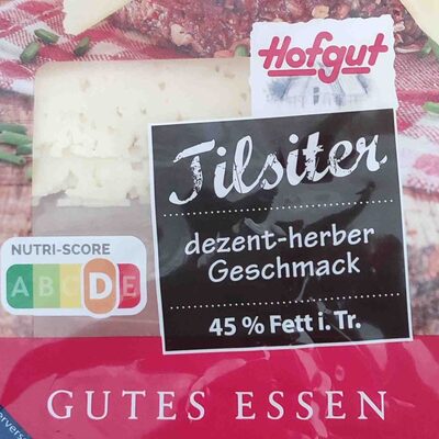 Tilsiter 45% Fett i.Tr. front packaging