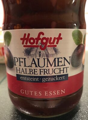 Pflaumen, halbe Frucht