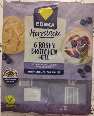 Rosenbrötchen mit Kartoffelflocken