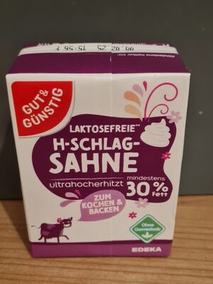 laktosefreie H-Schlagsahne
