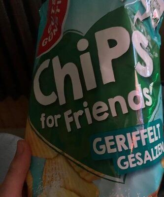 Chips for Friends Geriffelt Gesalzan