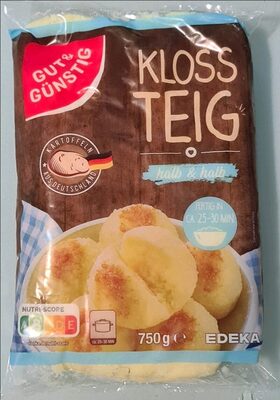 Klossteig, halb & halb