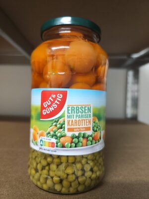 Erbsen mit Pariser Karotten