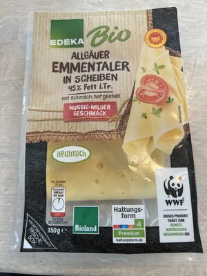 bio Emmentaler front packaging