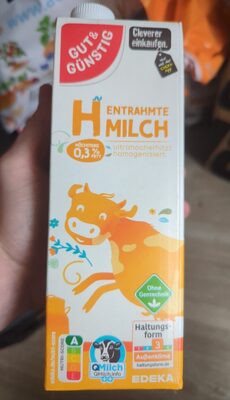 Entrahmte Milch