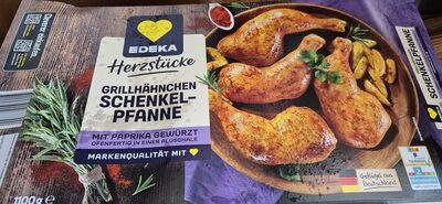 Grillhähnchen Schenkelpfanne