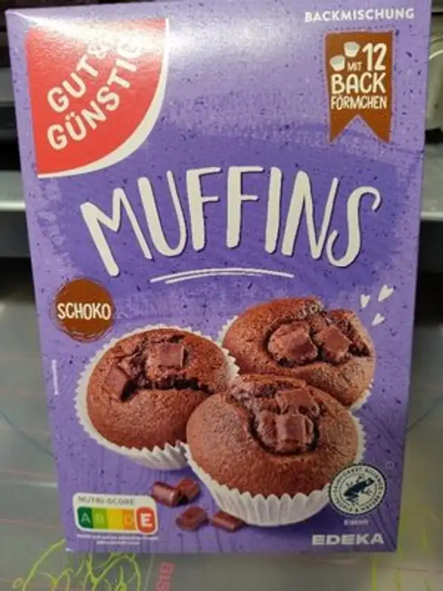 Muffins Schoko front packaging