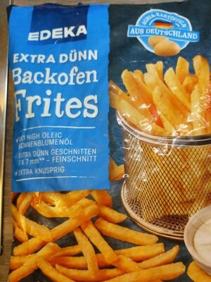 Backofen Frites extra dünn