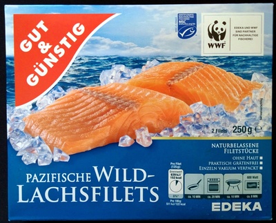 Pazifische Wildlachsfilets