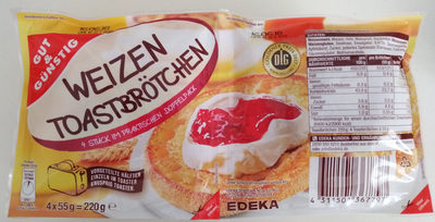 Weizen Toastbrötchen front packaging