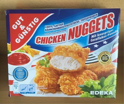 Chicken nuggets front packaging
