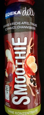 Smoothie Banane-Kirsche-Apfel-Traube-Schwarze Johannisbeere front packaging
