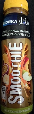 Smoothie Apfel-Mango-Banane-Orange-Passionsfrucht front packaging