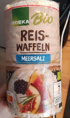 Edeka Bio Reiswaffeln mit Meersalz, Reiswaffeln front packaging