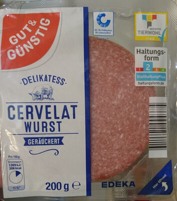 Delikatess Cervelatwurst geräuchert