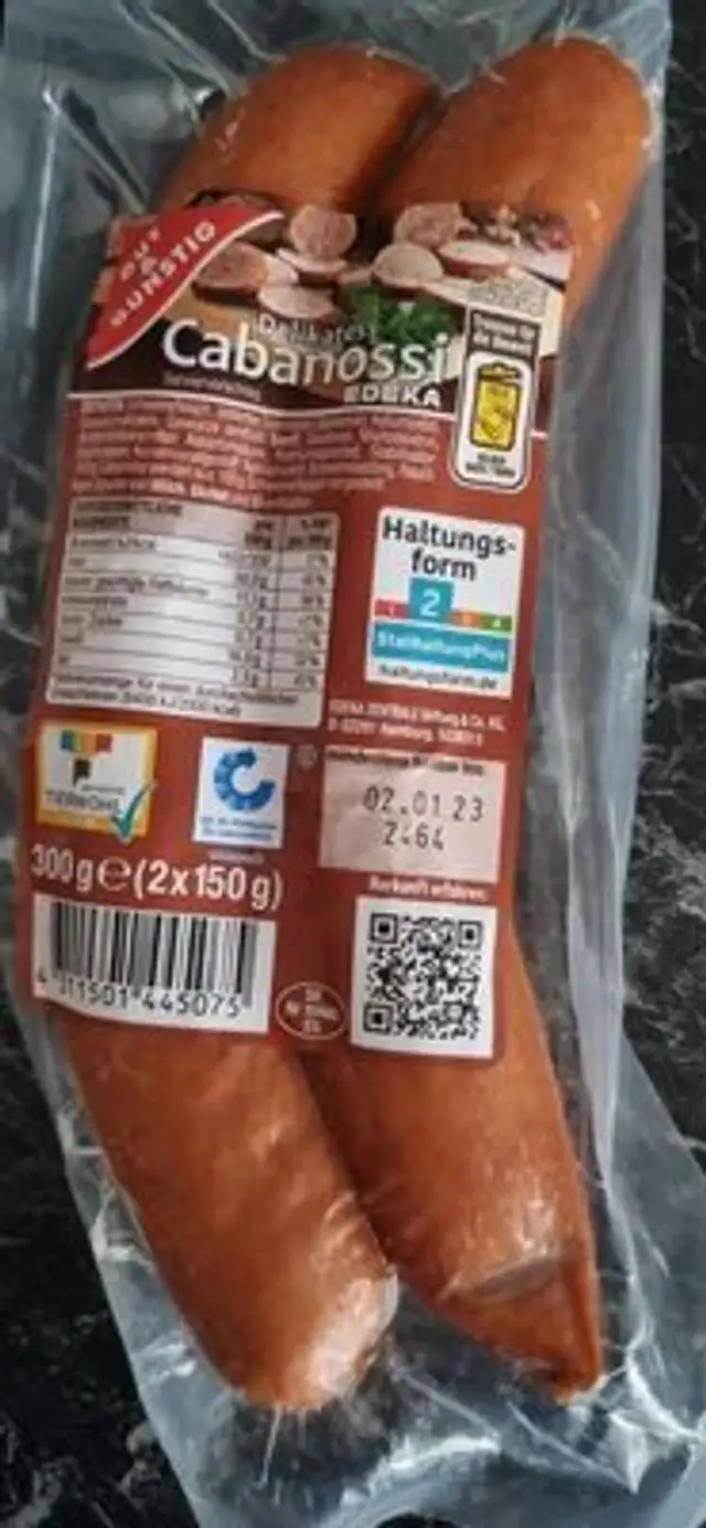 Delikatess Cabanossi front packaging