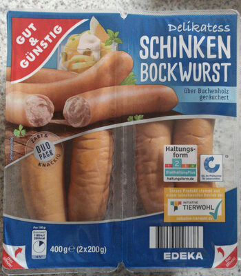 Delikatess Schinken Bockwurst