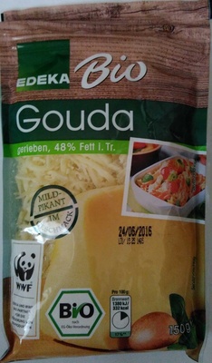 Bio Gouda gerieben