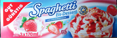 Spaghetti Eis-Dessert