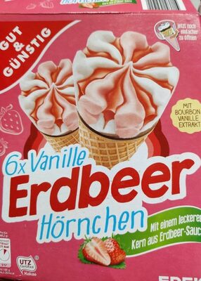 Vanille Erdbeer Hörnchen front packaging