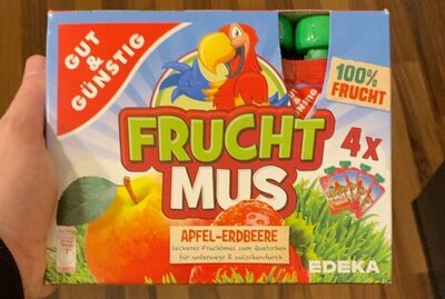 Frucht Mus Apfel-Erdbeere