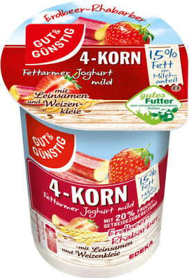 4-Korn-Fruchtjoghurt Erdbeer-Rhabarber