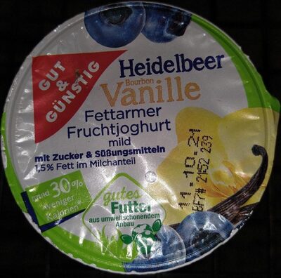 Heidelbeer Vanille Joghurt