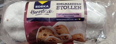 Edelmarzipan Stollen mit Edelmarzipanfüllung und 24% Rosinen