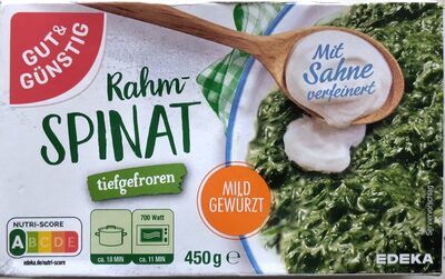Rahmspinat tiefgefroren